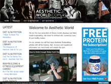 Tablet Screenshot of aestheticworld.com